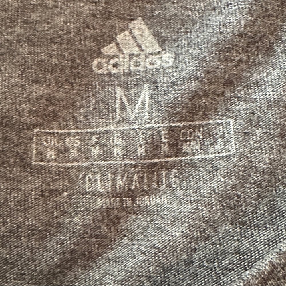 Adidas Heather Gray Climalite Tee Size Medium Minimalist Athleisure Streetwear - Picture 7 of 13